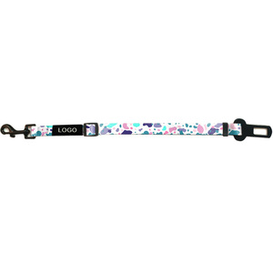 Cute Printed Dog Harness with Bowknot Adjustable Buckle Closure Small Size Polyester Pet Gear Set for Dogs - Product Image 5