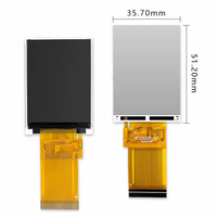 Layar LCD TFT IPS 2 Inci 65K Warna 240x320 1300 Cd/m² ST7789V Bingkai Logam Penuh untuk Smartwatch Genggam