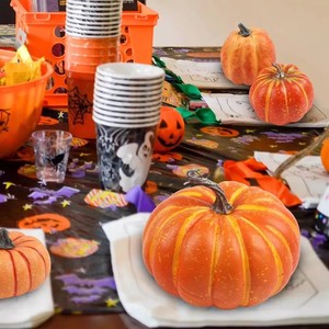 Citrouille Artificielle Réaliste, Simulation de Légume Faux pour Décoration de Thanksgiving, Halloween, Récolte et Accessoires de Photographie - Product Image 2