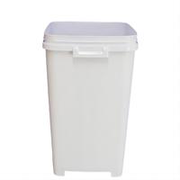 Seau de rangement carré en plastique 30 litres boîte de rangement avec couvercle pour friandises pour animaux de compagnie récipient pour aliments pour animaux de compagnie