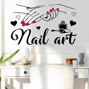 Nail Beauty Stickers muraux Studio Maquillage miroir décoration <span class=keywords><strong>papier</strong></span> <span class=keywords><strong>peint</strong></span> <span class=keywords><strong>Papier</strong></span> auto-adhésif peut être retiré - Product Image 6