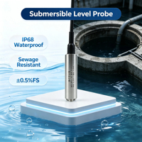 Capteur de niveau hydrostatique submersible LoRaWAN alimenté par batterie pour la surveillance des réservoirs d'eau, des puits et des bassins