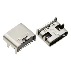 칸덴스 8 핀 SMT 유형 C 여성 소켓 8 P SMD USB 3.0 3.1 콘센트 커넥터 USB C PCB 포트 높이 6.8mm