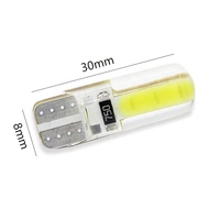 Le plus récent T10 W5w 194 168 voiture style Canbus LED intérieur dôme lumière sans erreur COB externe tourner côté plaque d'immatriculation lampe 3cm
