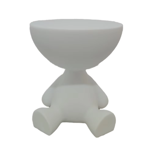 Petite <span class=keywords><strong>table</strong></span> d'appoint ronde moderne en plastique pour salon, salle à manger, <span class=keywords><strong>cuisine</strong></span>, chambre à coucher, étagère d'art mignonne, <span class=keywords><strong>table</strong></span> basse en plastique d'angle - Product Image 1