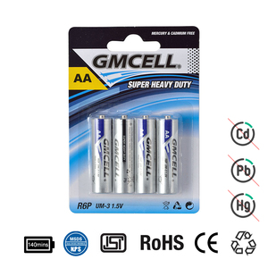 Gmcell pin giá rẻ kích thước <span class=keywords><strong>AA</strong></span> AAA D C siêu nặng nhiệm vụ <span class=keywords><strong>R6P</strong></span> R03 <span class=keywords><strong>um3</strong></span> <span class=keywords><strong>um3</strong></span> UM2 UM4 <span class=keywords><strong>1.5V</strong></span> pin cho đồ chơi - Product Image 2