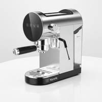 Machine à expresso électrique programmable 1360W, thermobloc, 20 bars haute pression, pour tasse simple/double, avec porte-filtre moulé sous pression 51mm