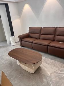 <span class=keywords><strong>Table</strong></span> <span class=keywords><strong>basse</strong></span> ovale moderne personnalisable <span class=keywords><strong>en</strong></span> bois massif, finition noyer, style nordique, <span class=keywords><strong>table</strong></span> d'appoint de salon convertible <span class=keywords><strong>en</strong></span> <span class=keywords><strong>table</strong></span> <span class=keywords><strong>basse</strong></span> - Product Image 4