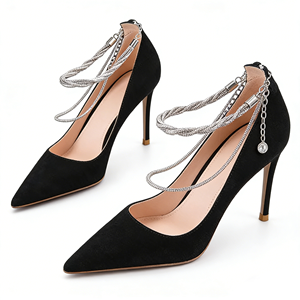 Zapatos <span class=keywords><strong>de</strong></span> Tacón Alto Elegantes para Mujer, con Punta en Pico y Correa en el Tobillo, Marca Shoemaker - Product Image 2