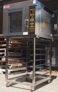 فرن دوار كهربائي صناعي أوتوماتيكي للخبز، فرن حراري تجاري بـ 5 أو 10 صواني - Product Image 3