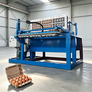 Machine à fabriquer des barquettes à œufs en pâte à papier de petite capacité, avec une faible encombrement au <span class=keywords><strong>sol</strong></span> pour les usines à surface limitée - Product Image 1