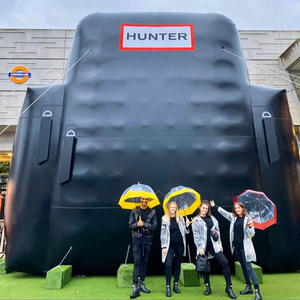 Puf de frijol inflable grande azul con <span class=keywords><strong>descuento</strong></span>, bolsa azul grande hinchable con impresión de <span class=keywords><strong>código</strong></span> QR para publicidad - Product Image 5