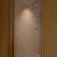 Panneau mural en bois de chêne clair à grain apparent - Revêtement décoratif linéaire minimaliste
