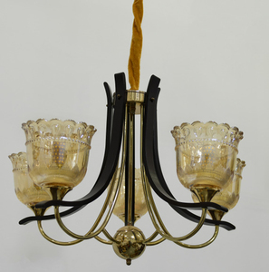 Thiết kế hiện đại và hiện đại phong cách bền và năng lượng hiệu quả thủy tinh và Đèn chùm gỗ & Đèn mặt dây chuyền (7485/5P) - Product Image 1