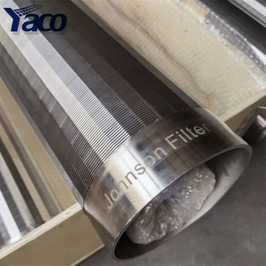 Filtre à étrier métallique <span class=keywords><strong>Johnson</strong></span> en acier inoxydable pour puits d'eau, calibre 20 40 60, fil de filtre enveloppé pour tuyau - Product Image 2