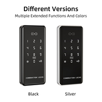 Serrure de casier électronique sans clé Bluetooth TTlock en alliage d'aluminium pour sauna, spa et vestiaire, avec déverrouillage par carte RFID et application