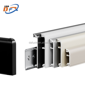 Dafuxin OEM hiện đại vòng cung tròn hợp kim nhôm sàn TRIM Ốp chân tường Hội Đồng Quản Trị phong cách chống nước bền sàn lớp phủ cho - Product Image 3