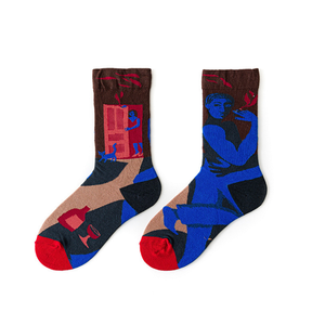 Nouveau concepteur français Tube <span class=keywords><strong>Chaussettes</strong></span> Couleur Coton <span class=keywords><strong>Chaussettes</strong></span> Femmes Mode Art Fun <span class=keywords><strong>Chaussettes</strong></span> En Gros - Product Image 3