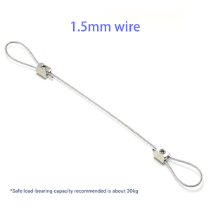 Có thể điều chỉnh 304 thép không gỉ Dây Dây khóa Khóa Dây Thép treo buộc Phụ Kiện Kẹp mã vẽ thiết bị móc - Product Image 2