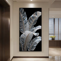 Peinture murale décorative de luxe en porcelaine cristalline pour salon, couloir et canapé, vente en gros