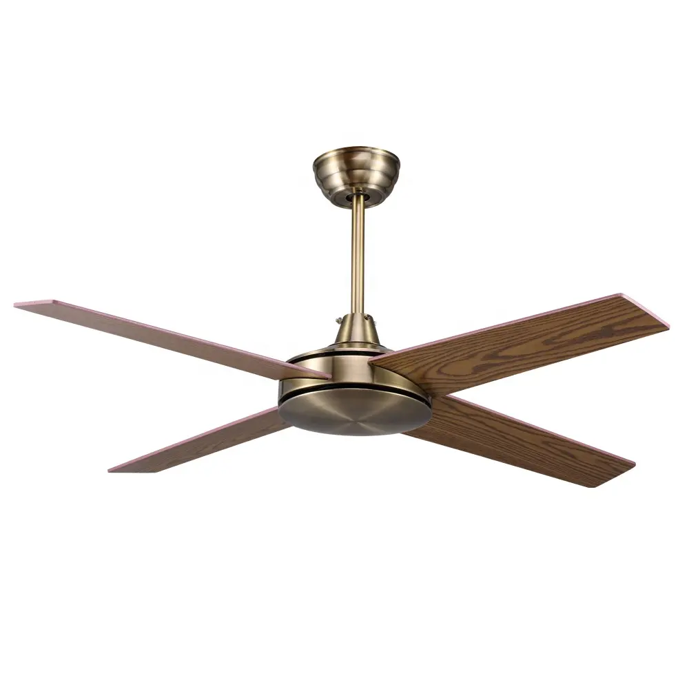 42 Inch 48 Inch 52 Inch Bronze Finished Low Power Consumption Remote Control 4 Blades Ac Ceiling Fan