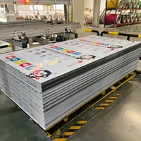 4 * 8ft Blanc Dibond pour Signe 3mm Acp Alucobond Personnaliser Couleur ACM Aluminium Composite Panneaux Usine Prix Pas Cher