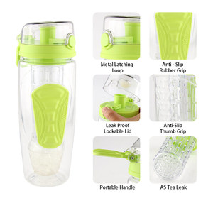 Plastik-Wasserflaschen mit Deckel Plastikflasche 32oz <span class=keywords><strong>Hydracy</strong></span> Frucht-Infuser Wasserflasche - Product Image 4