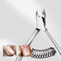 Coupe-cuticules professionnel en acier inoxydable à double ressort, pointu, de qualité supérieure, sûr, pour manucure