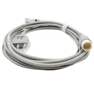 Hot bán plinma một mảnh 3 dẫn ECG Cáp leadwires Tương thích với Philip Pinch/Grabber/Clip AHA Vòng 12 pin