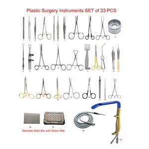Juego de Instrumentos de Cirugía Plástica de 33 Piezas de Acero Inoxidable, Eléctricos, la Base de los Instrumentos Quirúrgicos - Product Image 1