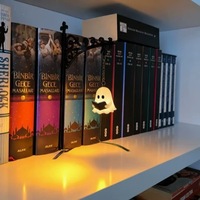 Panneau métallique silhouette sorcière d'Halloween avec lanterne suspendue, serre-livres gothique, décoration de table, fournitures pour fête de jardin effrayante
