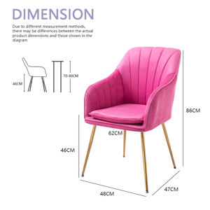 Usine <span class=keywords><strong>Pas</strong></span> <span class=keywords><strong>Cher</strong></span> Tissu Salle À Manger Velours Cuisine Restaurant Salle À Manger Chaises Doux et Durable Chaise De Loisirs - Product Image 4