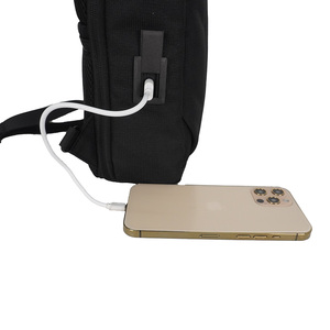 Borsa a Tracolla Nera con Scomparto per Laptop e Cellulare per Uso Quotidiano, per Uomo e Donna - Product Image 6