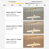 Luminaire suspendu linéaire en aluminium moderne de luxe, LED à intensité variable, or, pour salle à manger, bureau, hall d'hôtel, 1000 mm