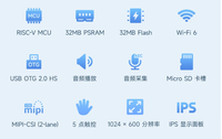 Carte de développement ESP32-P4 avec écran tactile 7 pouces MIPI CSI, prend en charge CAN RS485 XiaoZhi AI