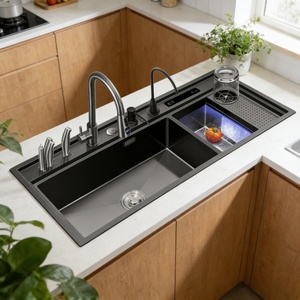 Fregadero de Cocina Inteligente Moderno con Control Táctil Multifunción y Rejilla de Secado Integrada <span class=keywords><strong>para</strong></span> Hogares Contemporáneos - Product Image 1