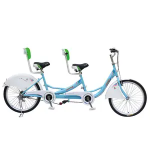 Bicicleta adulta mais moderna com 4 rodas, bicicleta de tandem para venda/tandem com pneu gordo/usado bicicleta surrey barata para casal