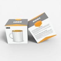 Boîte d'emballage en carton ondulé pour tasse en céramique avec logo personnalisé, boîtes d'emballage en carton de luxe, boîte d'emballage pour tasses à café