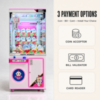 Baihui Animation Arcade Griffe Grue Machine En Plastique En Métal Jouet Prix pour Centres De Jeux