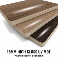 Panneau MDF anti-jaunissement UV haute brillance pour meubles de cuisine, panneau de porte d'armoire résistant aux rayures