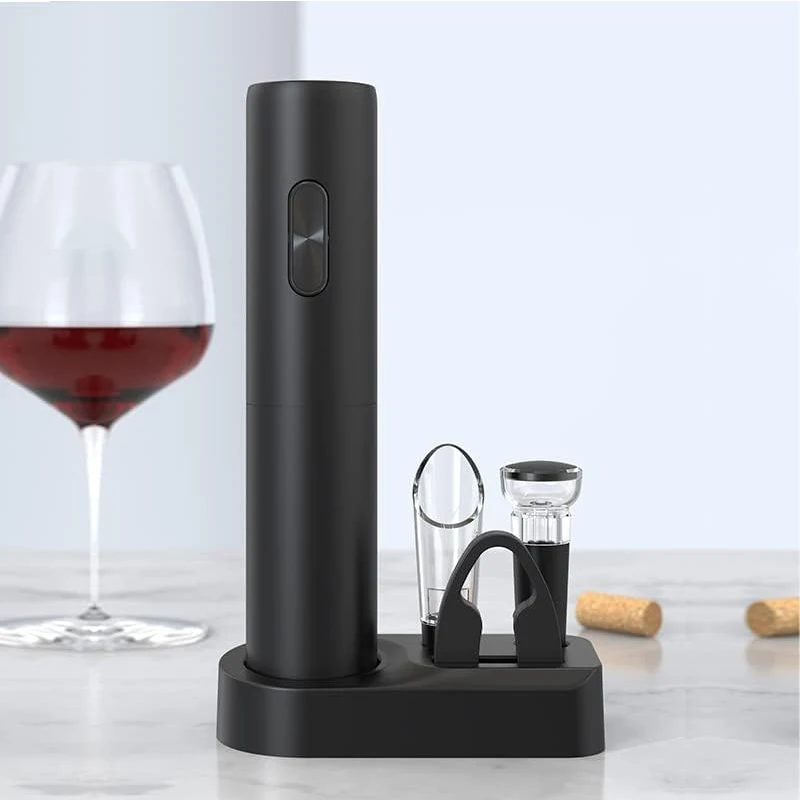 Accesorios de vino tinto inalámbricos de alta calidad Abridor de botellas de vino eléctrico automático con pilas