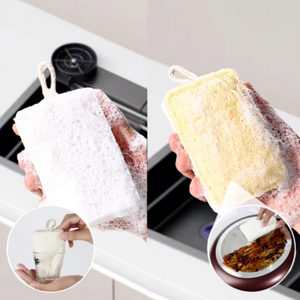 Almohadillas de fregado de tela de algodón y pulpa de madera natural al por mayor de fábrica, almohadillas de fregado de algodón y pulpa de madera natural - Product Image 3