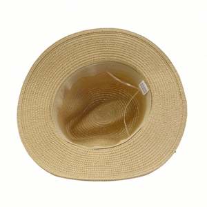 Nuevo Sombrero de Jazz de Paja para Hombre y Mujer, para Viajes de Primavera y Verano, con Protección Solar y Cuentas de Madera - Product Image 6