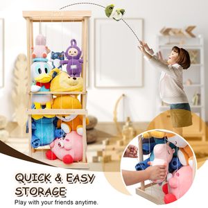 صناديق تخزين ألعاب خشبية محشوة بتصميم كلاسيكي كبير ، صناديق تخزين هدايا لغرفة النوم وغرفة النوم وغرفة المعيشة - Product Image 5