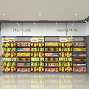 עמיד & מותאם אישית מכולת גונדולה תצוגת מדפים זול נוחות מדף בחנות סופרמרקט חנות מדף