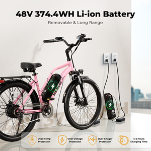 Commande en gros, dropshipping, VARUN, vélo électrique de ville, autonomie de 50 km, 26 pouces, 500 W, suspension avant, trajets quotidiens, jeunes, entrepôt européen - Product Image 4