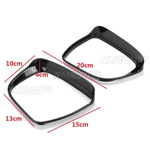 Pour Nissan Qashqai J11 Rogue / X-Trail T32 Rogue 2014 2015-2020 Paire de coques de rétroviseurs avec protection anti-pluie et bandes de rétroviseurs - Product Image 6