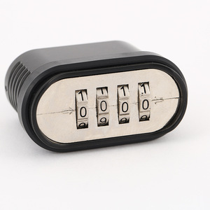 Alt açık dört haneli bagaj dolapları için şifreli kilit anti-hırsızlık mekanik asma kilit toptan - Product Image 3