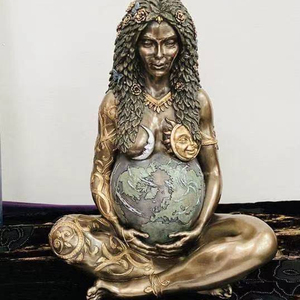 Nouveauté cristal déesse résine artisanat dessin animé maison chambre décor grec Gaias mère terre déesse Statue ODM modèle - Product Image 4