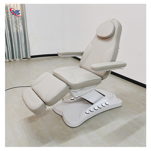Venta al por mayor de base blanca de altura ajustable masaje eléctrico cama de spa salón de belleza moderno cama médica terapéutica - Product Image 2